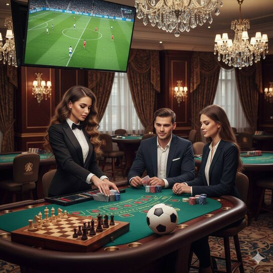 Luxurious European Casino Interior